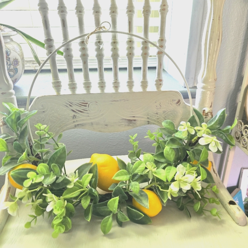 Lemon and Greenery Wreath